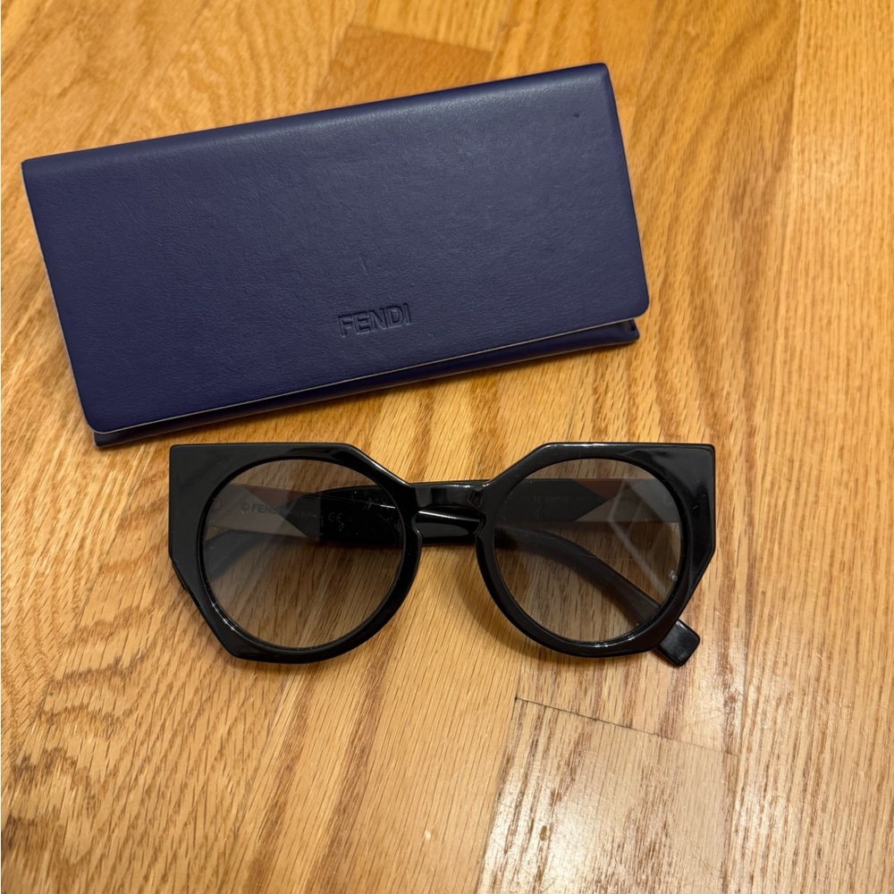 Fendi Black Geometric Sunglasses